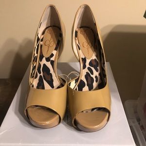 Jessica Simpson peep toe heels